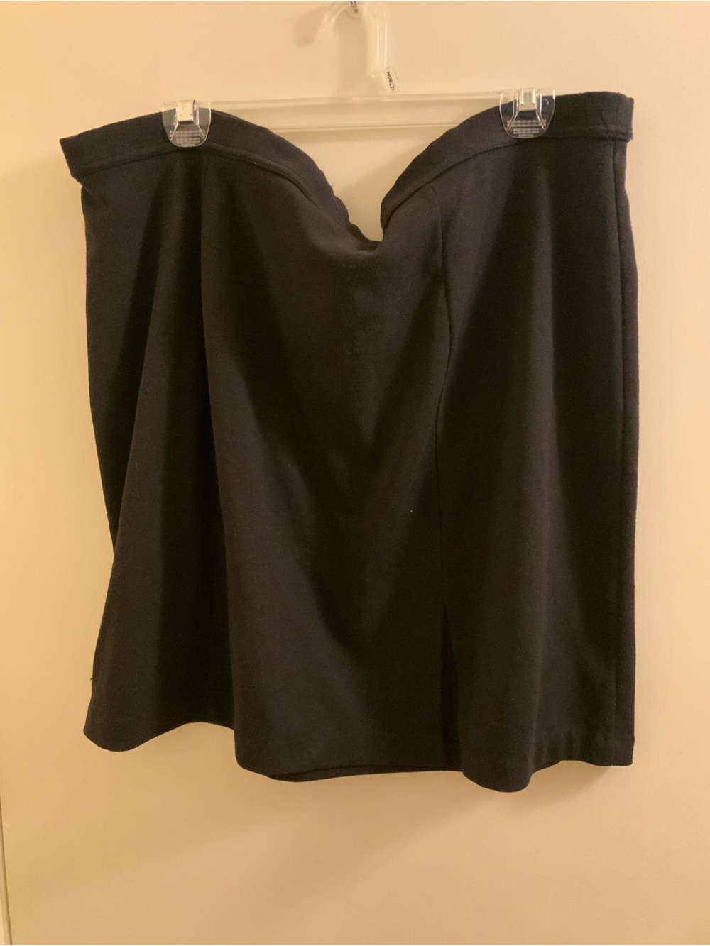 Vintage 1990s Classic Black  Mini Skirt with Sweetheart Waist